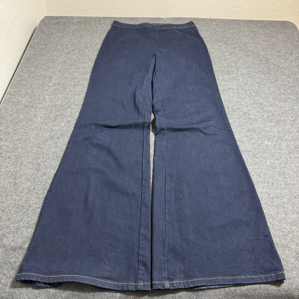 Forever 21 High Waisted Wide Leg Dark Wash Pants Size 29 Western Festival Y2K